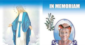 Le programme des funérailles chrétiennes de Mme Kaboré née Zoungrana Jeannine