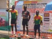 Tour de Côte d’Ivoire/2e étape: deux cyclistes burkinabè arrivent 2e et 3e