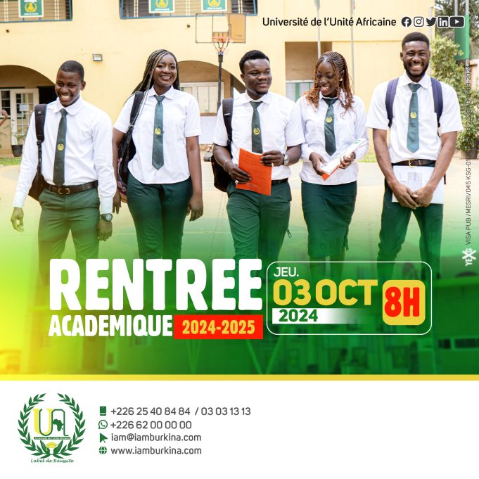 Université de l’Unité Africaine: la rentrée académique 2024-2025 fixée au 3 octobre