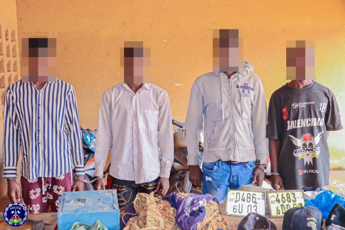 Ouagadougou: quatre présumés agresseurs à main armée interpellés