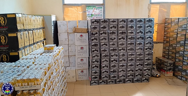 Les boissons frelatés saisis