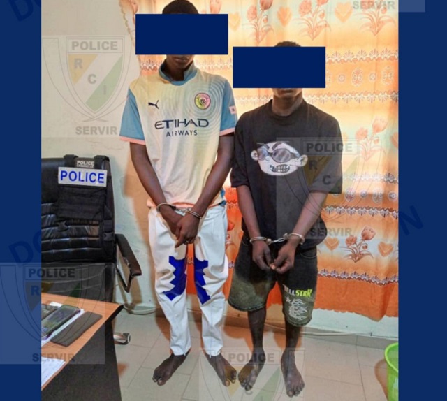 Les deux délinquants appréhendés en Côte d'Ivoire