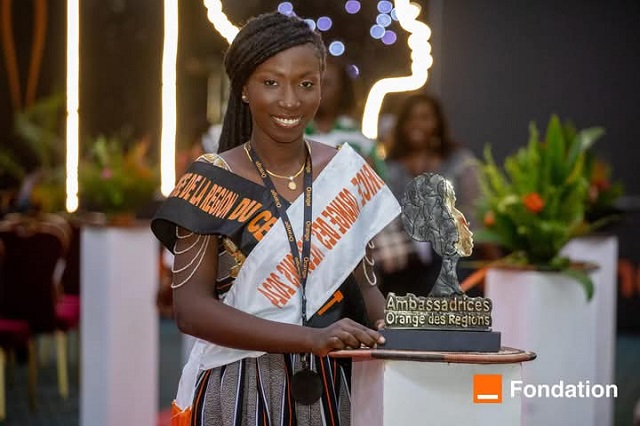 Wendkuni Kétura Ingrid Birba, candidate du Centre-ouest, gagnante de la 4e édition des Ambassadrices Orange des Régions