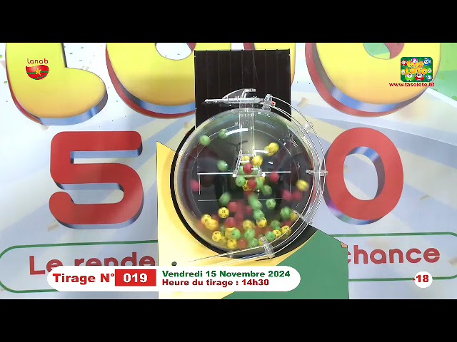 VIDEO-LONAB: le résultat du Tirage 19 FASO LOTO 5/90 du 15 Novembre 2024