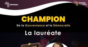 Thuli Madonsela lauréat du prix AfricTivistes de la Gouvernance et la Démocratie pour la première édition de AfricTivistes