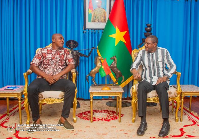 Charles Kaboré et le ministre