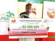 Super lot de la LONAB: une victoire qui vaut plus de 62 millions de FCFA à Koudougou