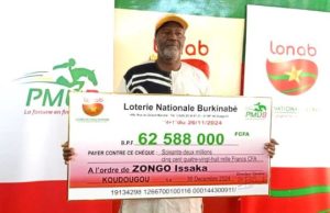 Super lot de la LONAB: une victoire qui vaut plus de 62 millions de FCFA à Koudougou
