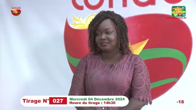VIDÉO-LONAB: LONAB: le résultat du tirage 27 FASO LOTO 5/90 du 4 décembre 2024