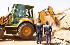 Ouagadougou: les démolitions des installations anarchiques continuent dans les 7 et 6