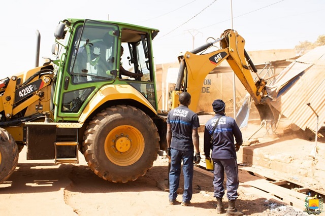 Démolition d'installation anarchique à Ouagadougou