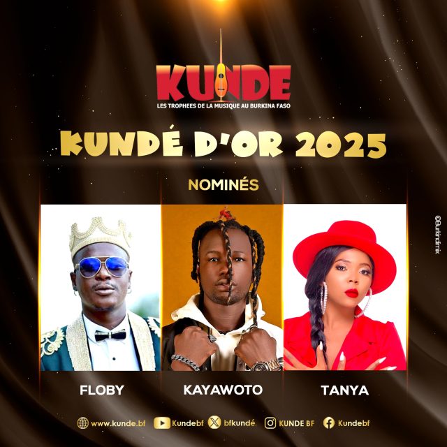 Kundé d’or 2025: Floby, Kayawoto et Tanya en compétition