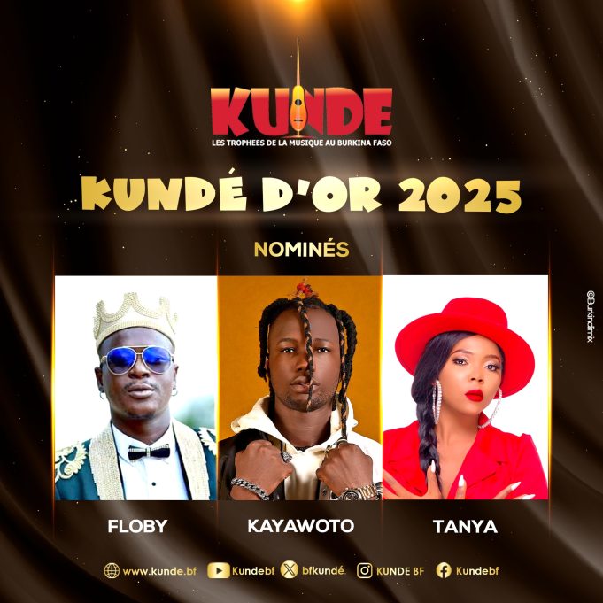 Kundé d’or 2025: Floby, Kayawoto et Tanya en compétition