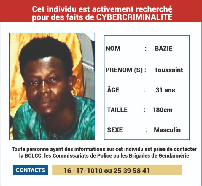 Burkina: Toussaint Bazié activement recherché par la BCLCC