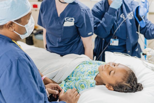 Annica, plastics patient, before surgery.