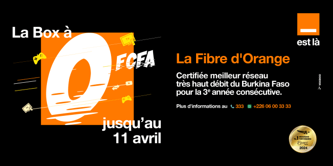 La Box Orange à 0 FCFA!