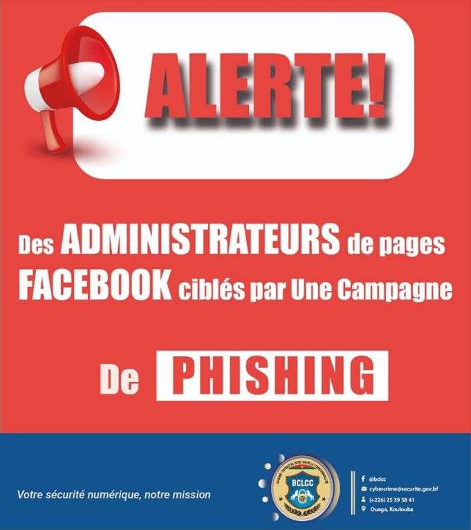 Alerte: une campagne de phishing cible les administrateurs de pages Facebook !