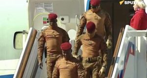 Le capitaine Ibrahim Traoré à Moscou