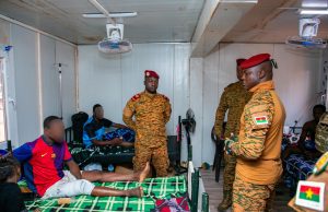 Burkina: le capitaine Traoré à l’hôpital militaire Tanguet-OUATTARA