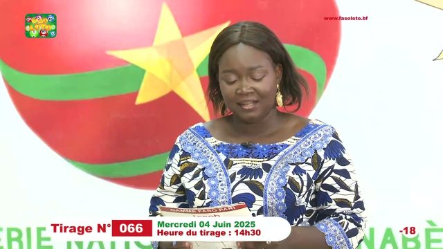 VIDEO- LONAB/Faso Loto: Les résultats du tirage du mercredi 4 juin 2025
