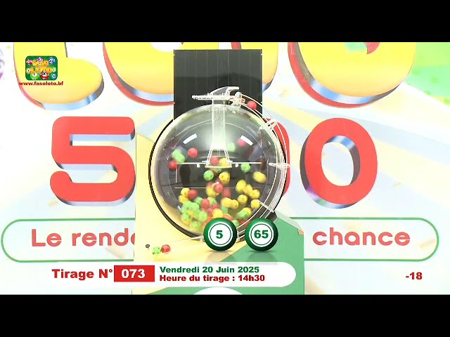 VIDEO-LONAB/Faso Loto: les résultats du tirage du vendredi 20 juin 2025
