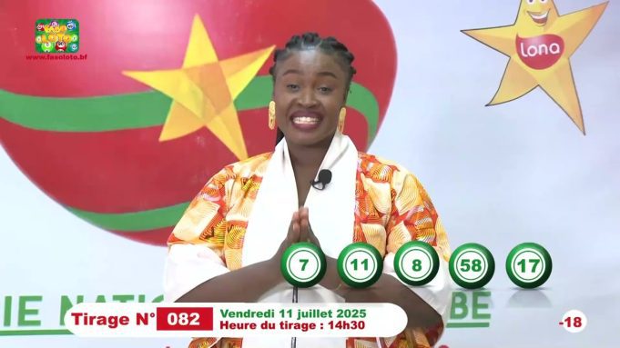 LONAB/FASO LOTO: les résultats du tirage du 11 juillet 2025