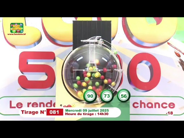 LONAB/FASO LOTO: les résultats du tirage du mercredi 9 juillet 2025