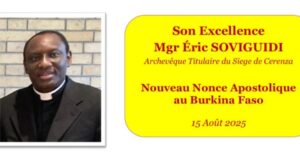 Mgr Eric Soviguidi nommé Nonce Apostolique au Burkina Faso