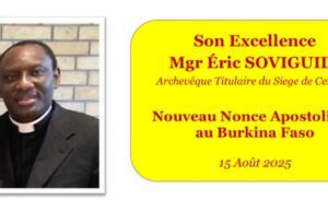 Mgr Eric Soviguidi nommé Nonce Apostolique au Burkina Faso