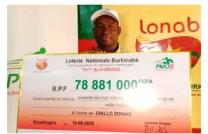 LONAB: avec 900 FCFA, il gagne plus de 78 millions au PMU’B