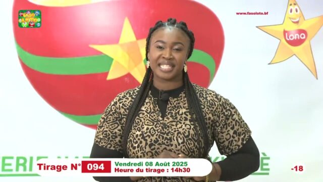 LONAB/FASO LOTO: les résultats du tirage du vendredi 8 août 2025