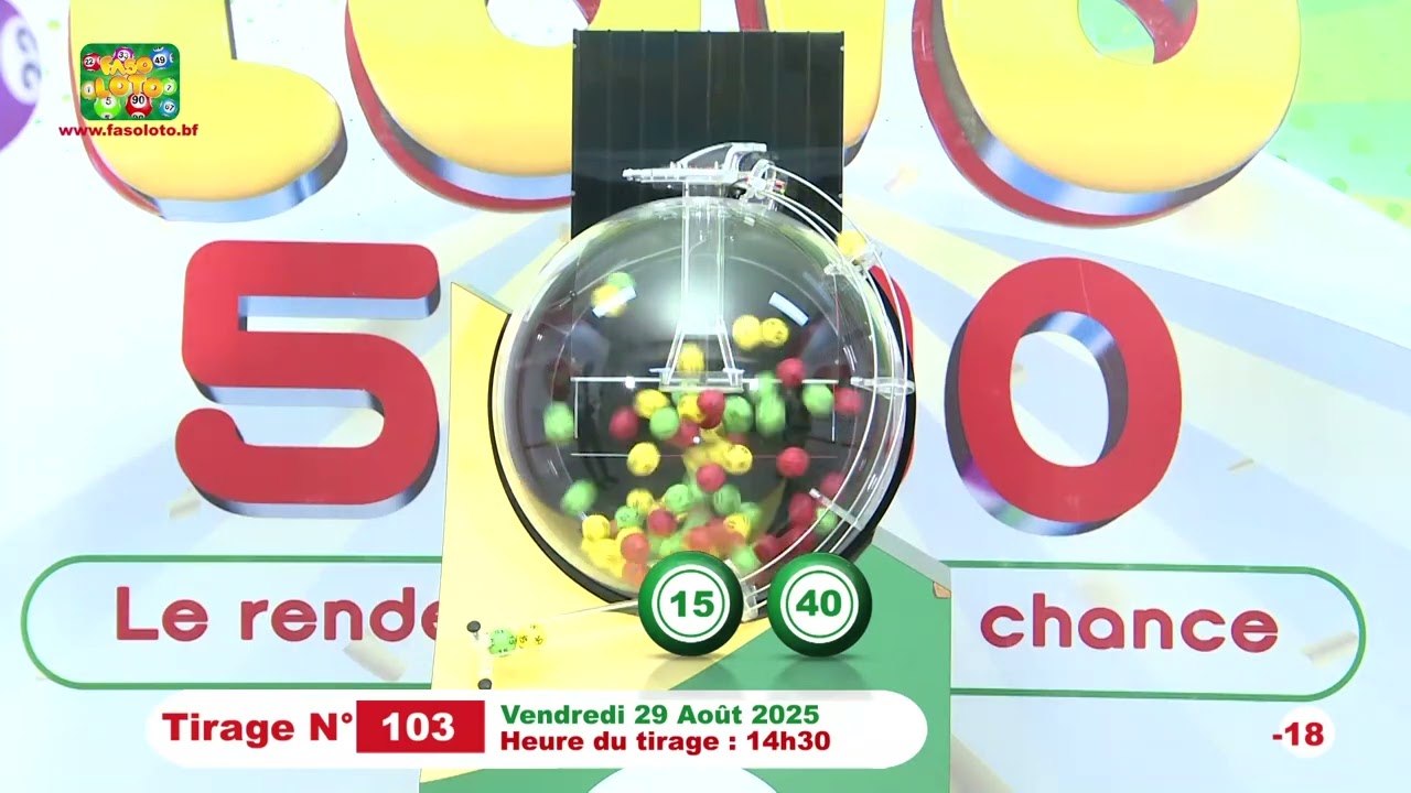 LONAB/FASO LOTO: les résultats du tirage du vendredi 29 août 2025
