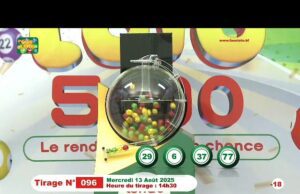 LONAB/FASO LOTO: les résultats du tirage du mercredi 20 août 2025
