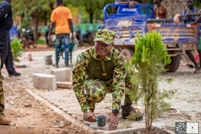 Le ministre d’État, ministre de l’Agriculture, des Ressources animales et halieutiques le Commandant Ismaël SOMBIÉ était la personnalité invitée