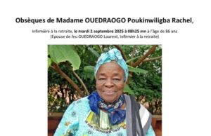 Décès de la mère du Pr Charlemagne Ouédraogo: le programme des obsèques