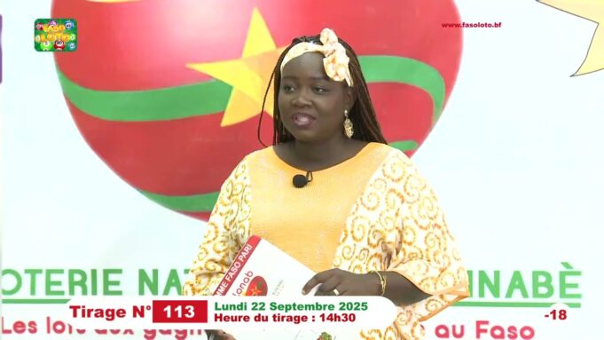 LONAB/FASO LOTO: les résultats du tirage du lundi 22 septembre 2025