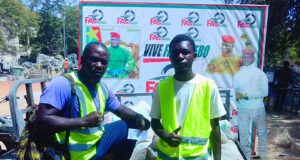 Deux Gabonais rallient Ouagadougou à pied pour saluer la vision du capitaine Ibrahim Traoré
