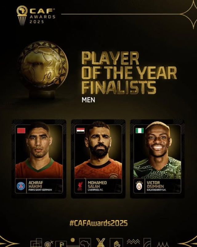 Ballon d’or africain 2025: voici les trois finalistes qui seront départagés ce soir