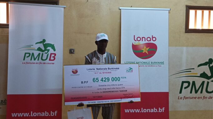 LONAB: il mise «300F CFA» au PMU’B et empoche plus de 65 millions F CFA