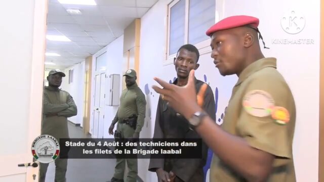 Burkina: ils volent du câble au Stade du 4 Août et terminent entre les mains de la Brigade Laabal