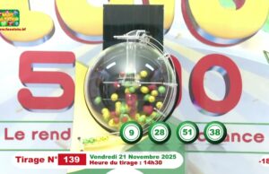 LONAB/FASO LOTO: les résultats du tirage du vendredi 21 novembre 2025