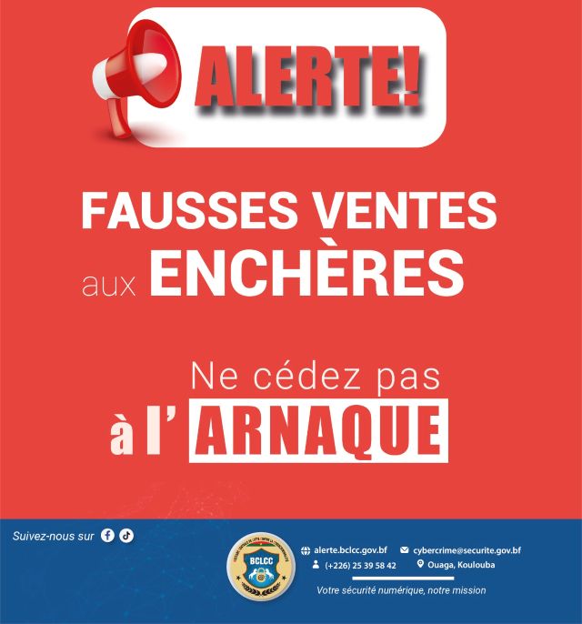 Burkina: attention, l’arnaque à la vente aux enchères refait surface