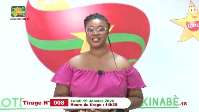 LONAB/FASO LOTO: les résultats du tirage du lundi 19 janvier 2026