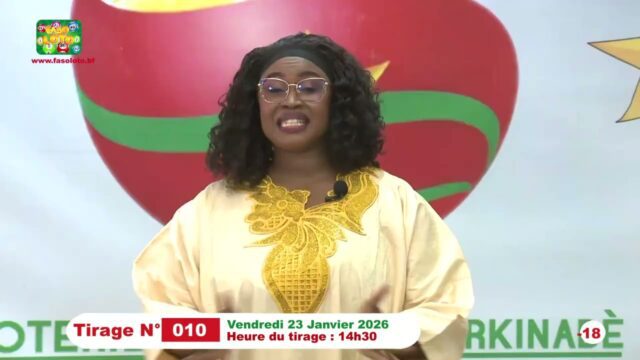 LONAB/FASO LOTO: les résultats du tirage du vendredi 23 janvier 2026