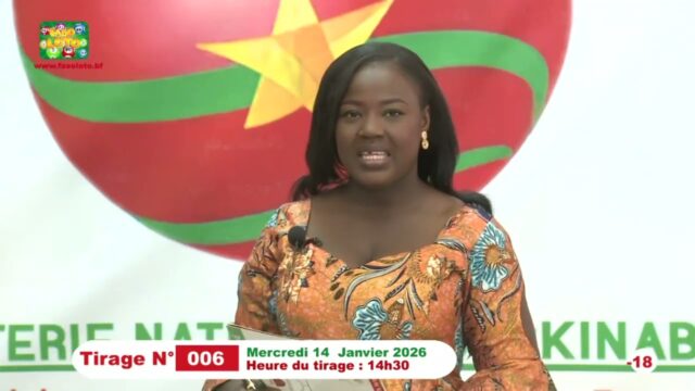 LONAB/FASO LOTO: les résultats du tirages du mercredi 14 janvier 2026