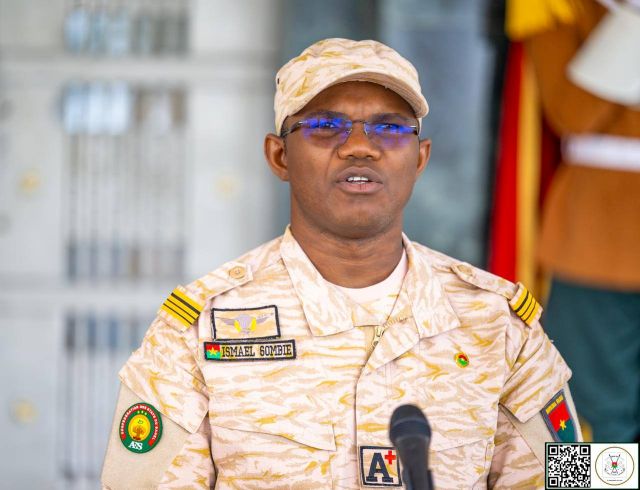 Le commandant Ismaël Sombié, ministre en charge de l'Agriculture