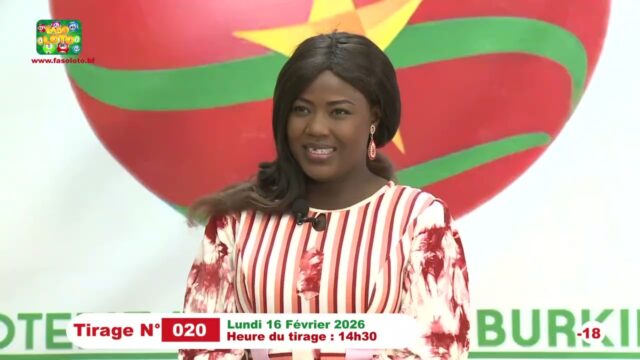 LONAB/FASO LOTO: les résultats du tirage du lundi 16 février 2026
