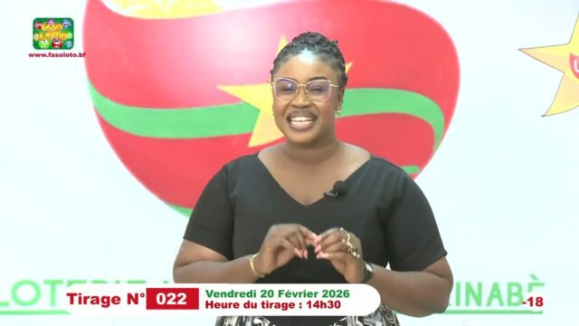 LONAB/FASO LOTO: les résultats du tirage du vendredi 20 février 2026