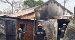 Incendie dans un magasin de vente de bonbonnes de gaz