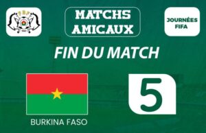 Matchs amicaux: le Burkina douche la Guinée-Bissau